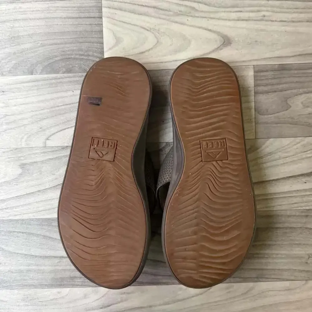 Reef Brown Surf Flip Flops Sandals Size 10